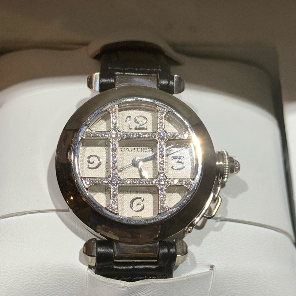 🌟🌟SOLD⭐️⭐️⭐️⭐️Pasha de Cartier automatic diamond - Picture 7 of 8